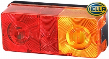 Preview: Schluß-Brems-(Blink-)Leuchte mit Kennzeichenbeleuchtung, Hella